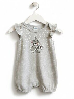 Disney Baby Thumper Bunny Hearts Ruffles Romper 6 Months